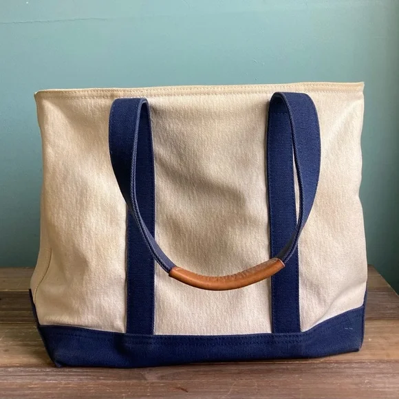 Polo Ralph Lauren Big Pony Canvas and Leather Tote Bag - Picture 13 of 14